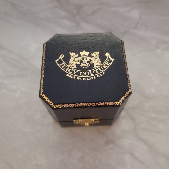 💖 Juicy Couture Raspberry Pink Red Gem Rhinestone Charm Rare 💖 - Picture 3 of 5